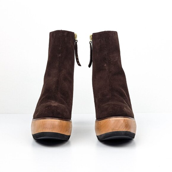 Paloma Barcelo Women Disa Brown Suede Platform Zip Ankle Boots size 10US EUR 40 - Picture 2 of 9
